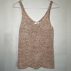 JustFab Rust Cozy Lightweight Cozy Girl Knit Tank Top Rust Size XS